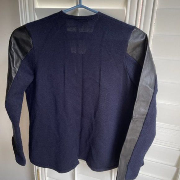 Ted Baker Cardigan with leather sleeves - Picture 2 of 3